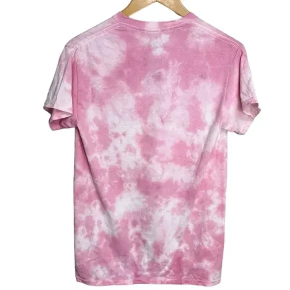 NIRVANA Pink Tie Dye 100% Cotton Licensed Band Short Sleeve T-Shirt Size Small - Picture 2 of 9
